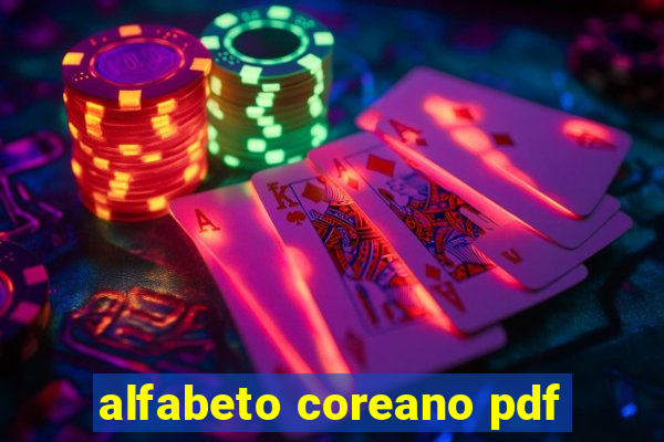 alfabeto coreano pdf